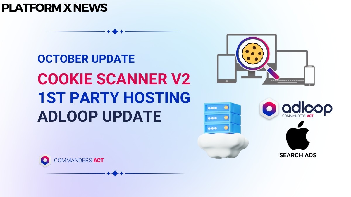 evolutions platform x update cookie scanner first party hosting adloop new connectors capi